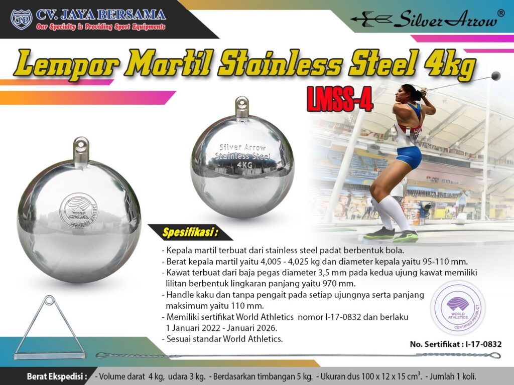 lempar martil, lempar martil stainless,lempar martil besi, lempar martil atletik, lempar martil 4kg, lempar martil stainless 4kg, lempar martil stainless steel 4kg, lempar martil standar world athletics, lempar martil standar iaaf, lempar martil standar pasi, lempar martil trinity, lempar martil silver arrow, lempar martil, lontar martil, daftar harga alat olahraga atletik, harga alat atletik, harga lempar cakram, harga lempar lembing, harga lempar martil, harga lempar peluru, harga lontar martil, jual alat atletik, jual lempar martil, olahraga lempar martil, peraturan lempar martil, sejarah lempar martil, teknik lempar martil